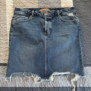 Joe’s Jeans Moderately distressed denim mini skirt by Size 29